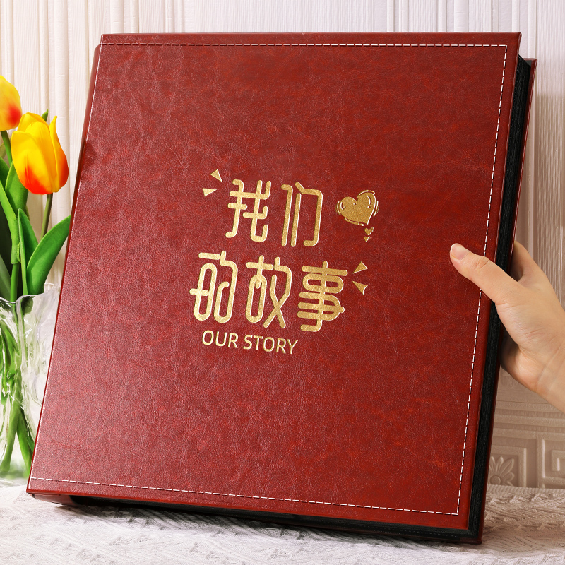 6寸1000张相册本大容量家庭影集纪念册5寸情侣插页式相簿照片收纳