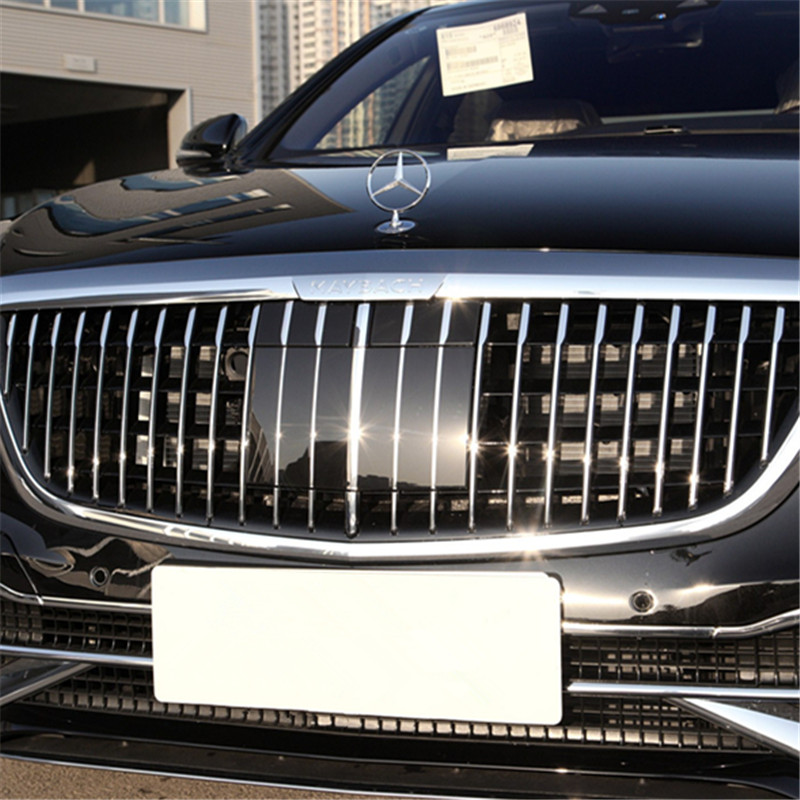 适用于奔驰迈巴赫S级S450S560S680GLS480中网英文字母标贴车标志