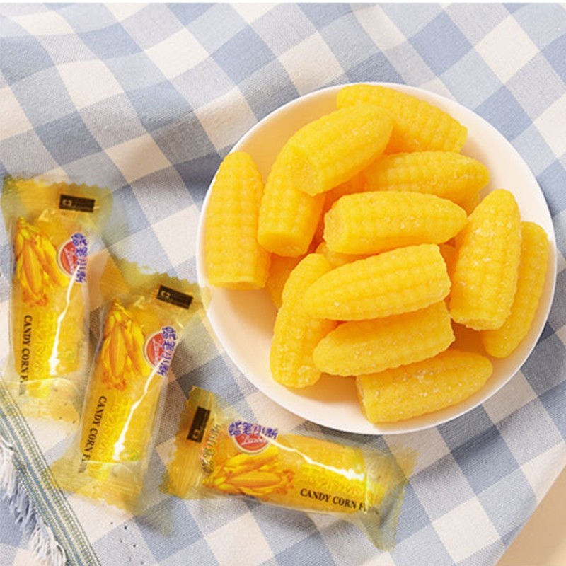 蜡笔小新418g玉米味软糖粟米软糖袋装凝胶软糖批发糖果休闲零食