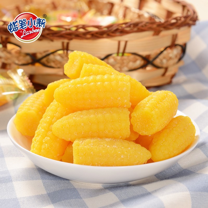 蜡笔小新418g玉米味软糖粟米软糖袋装凝胶软糖批发糖果休闲零食