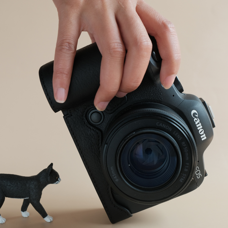 JX真皮佳能R62保护套R10牛皮保护套R8保护套R50 R5 R7 RP相机包