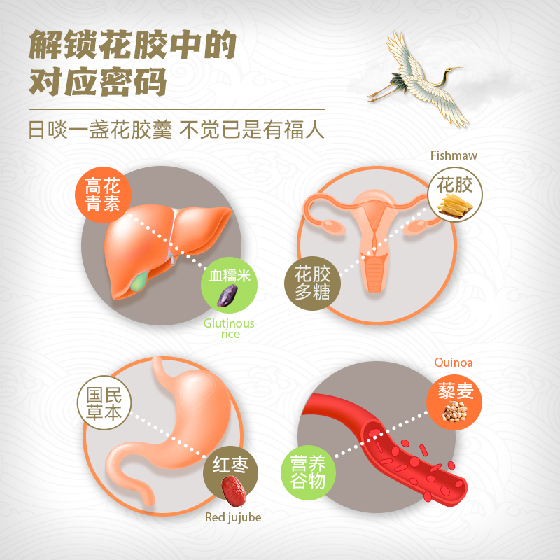 花蕉记即食牛奶花胶150g*6碗周套餐女滋补胶原蛋白营养品干货鱼胶