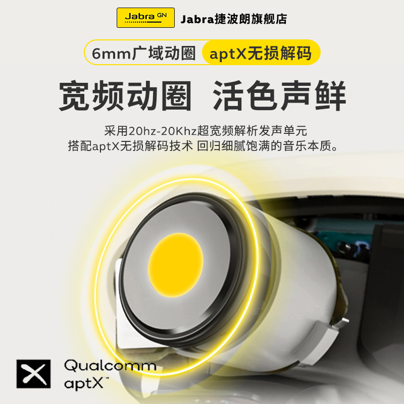 Jabra捷波朗主动降噪小水滴 ELITE 5真无线蓝牙耳机高音质入耳式