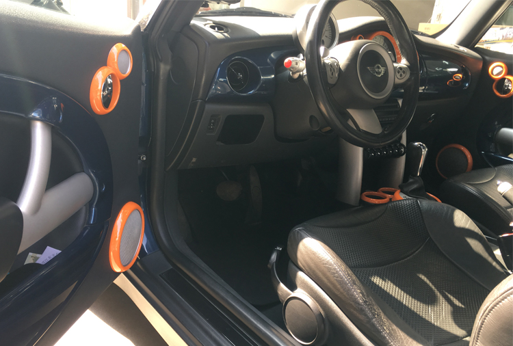 适用于宝马 mini cooper 改装内饰装饰R50 R52 R53 内饰圈12件套