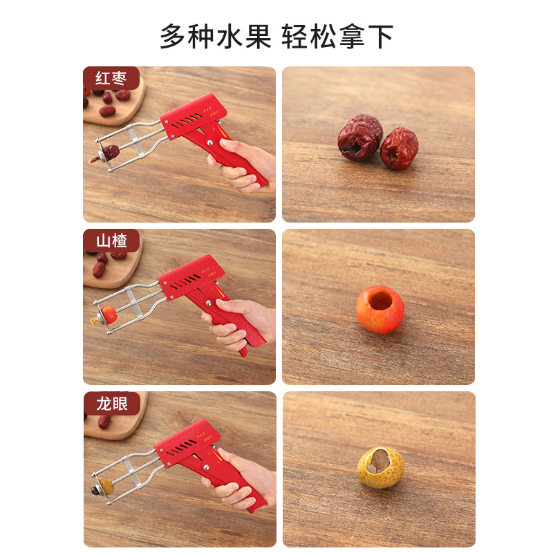 大小红枣通用去核器山楂果山里红挖壳刀桂圆龙眼抽芯车厘子去核机