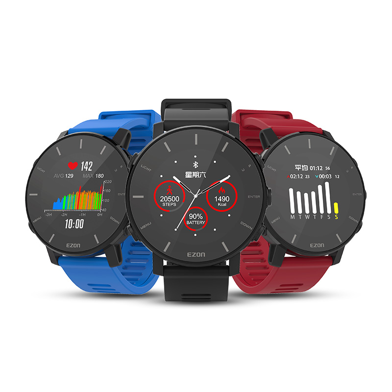 EZON宜准T935跑步手表运动心率手表户外智能马拉松手表北斗定位