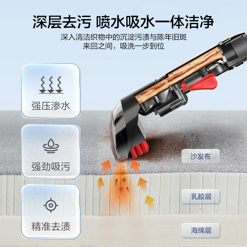 BISSELL必胜布艺清洗机喷抽吸一体洗沙发地毯床垫窗帘家用清洁机