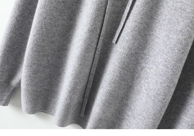 重磅推荐!稀有日本订单~四平针连帽羊绒衫女卫衣加厚毛衣女宽松