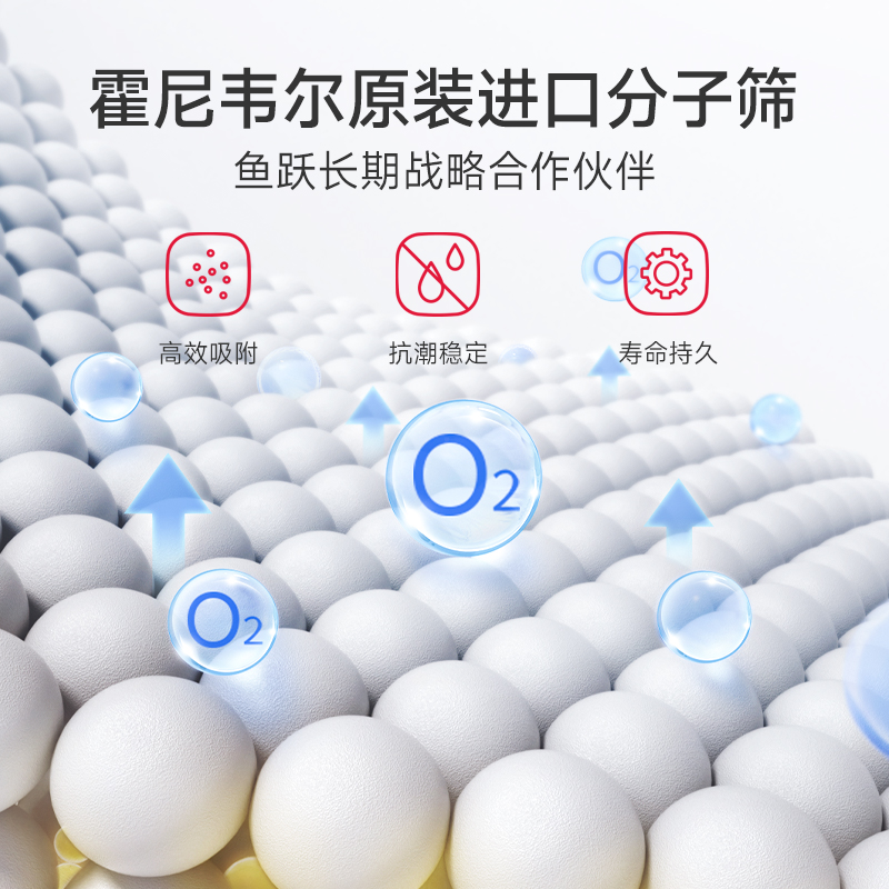 鱼跃制氧机家用吸氧机老人孕妇吸氧家用制氧机老人家用小型氧气机