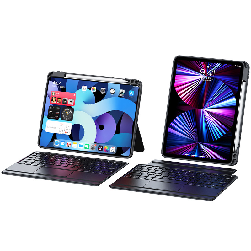 ipad键盘保护套一体适用苹果iPadPro妙控键盘蓝牙11寸10代2022保护壳air5平板4专用3磁吸9笔槽mini6鼠标套装8