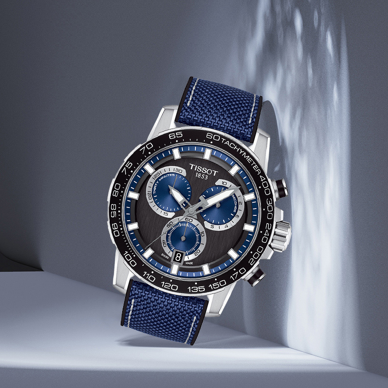 【自营】Tissot天梭速敢系列男士石英表编织表带男表运动款手表