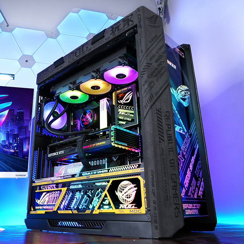 i914900k rog全家桶rtx4070super 4090主机华硕4080s台式组装电脑