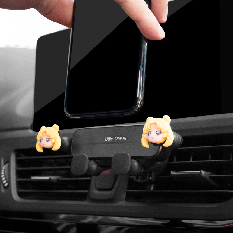 车载手机架汽车用导航支撑架车内固定出风口懒人可爱女神2022新款