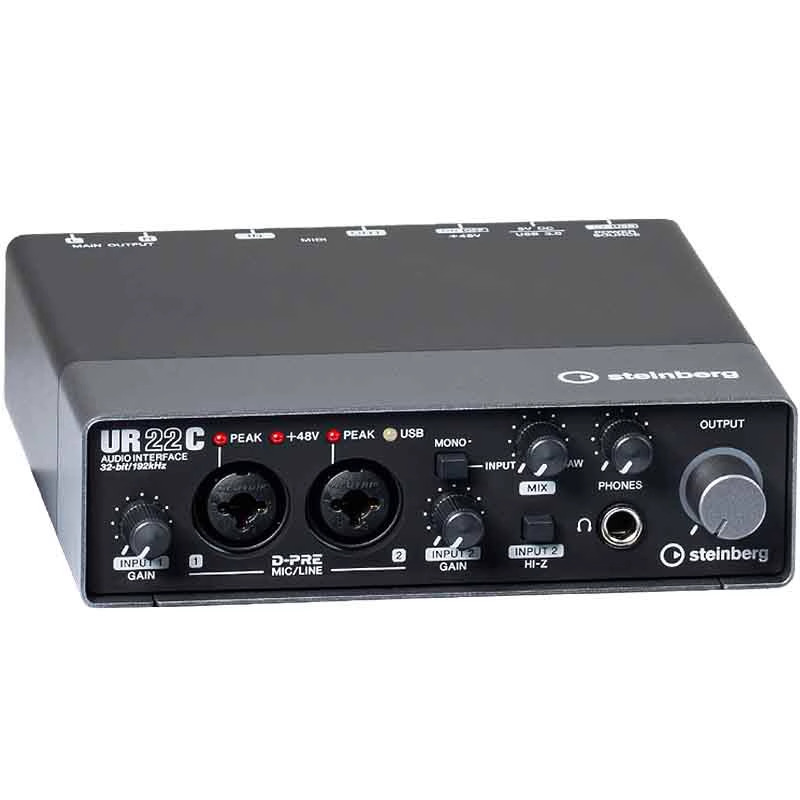 雅马哈UR22C声卡专业配录音混音吉他乐器编曲有声书专用外置设备