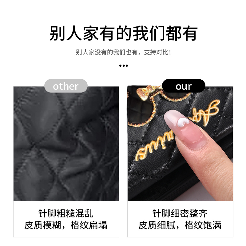 小香风华为mate50系列手机壳新款mate50pro奢华卡包50por保护套魅特五十可背斜挎mt50链条背带5g真皮背包式女