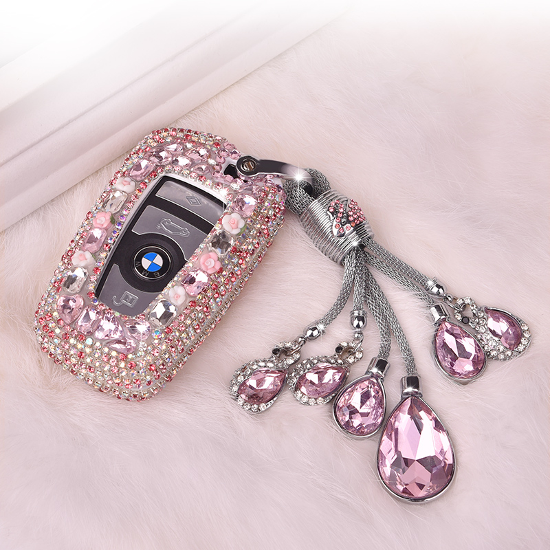 宝马钥匙套320li3系1系5系GT钥匙包525li扣X3X4镶钻女汽车钥匙壳