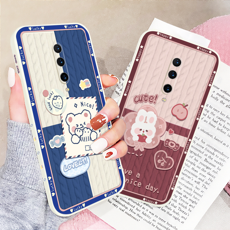 卡通小熊1+8手机壳一加8pro新款1加8t液态硅胶oneplus女壹加八全包镜头1+8Pro可爱一加8T防摔软por保护套PRO