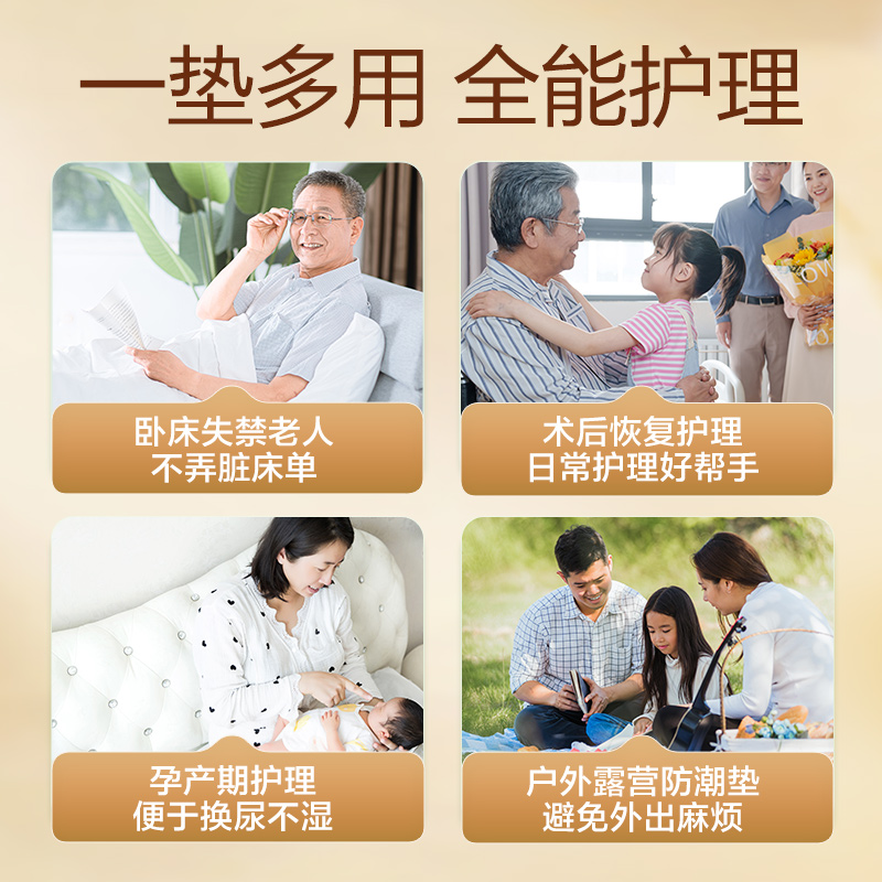 【抢年货券】可靠吸收宝成人护理垫老人60x90一次性隔尿产妇护垫