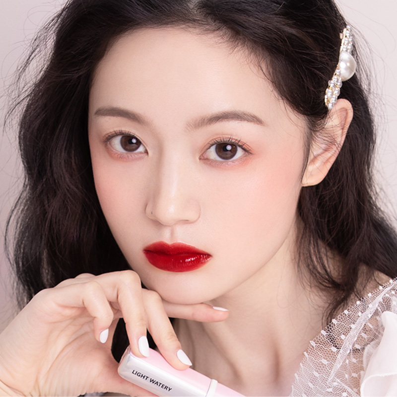 稚优泉唇釉G05水光镜面豆沙色学生平价雪糕c12哑光666女小众品牌