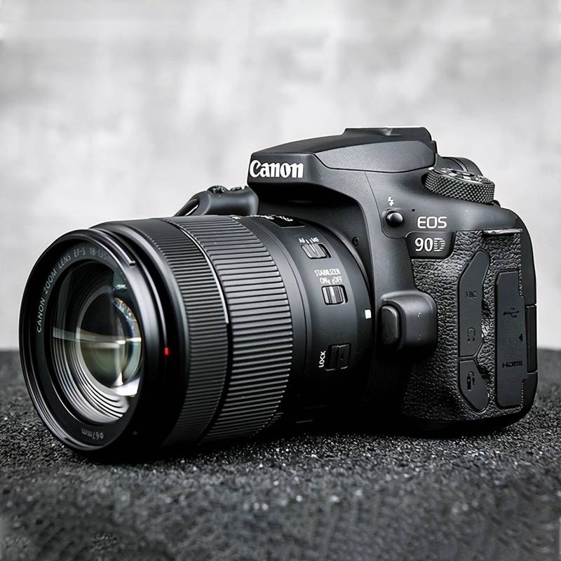 佳能 EOS 90D 18-135 USM 旅游套机4K高清数码单反专业vlog照相机
