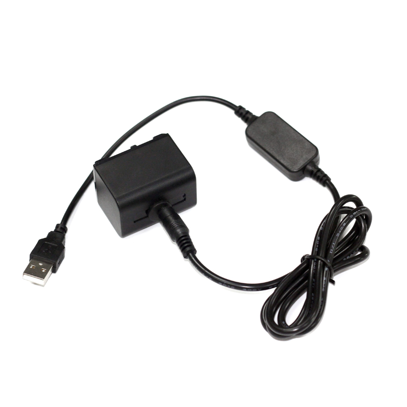 FV70假电池DC5.5母+USB 8V线适用索尼HDR-CX180E, HDR-CX180EB