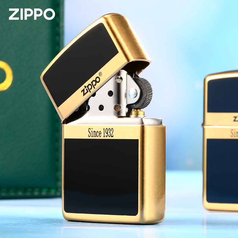 zippo打火机正品珐琅商务男士定制送男朋友礼物限量礼盒煤油防风