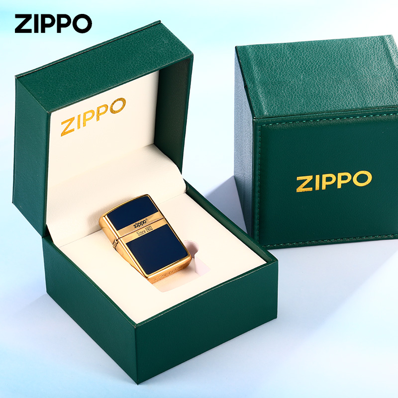 zippo打火机正品珐琅商务男士定制送男朋友礼物限量礼盒煤油防风