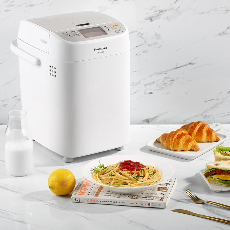 松下家用面包机SD-P1000全自动智能多功能和面揉面发酵馒头早餐机