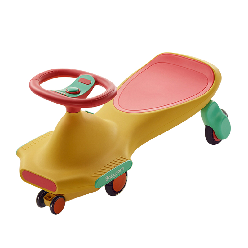 babycare扭扭车儿童滑滑车玩具2-8岁静音防侧翻音乐摇摆车溜溜车