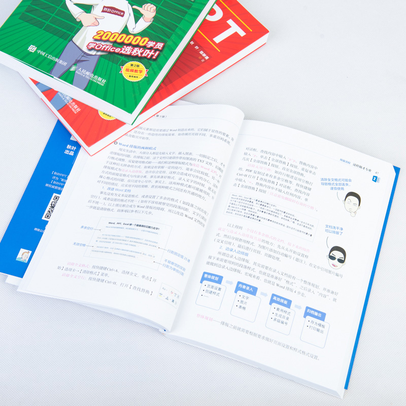 和秋叶一起学Excel+Word+PPT套装3册【赠鼠标垫】2020新版 秋叶office三合一excel教程教材办公软件从入门到精通wps电脑计算机书籍