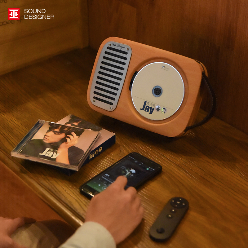 巫单曲人生 CD机 充电蓝牙音响专辑播放器外放便携一体CD播放机