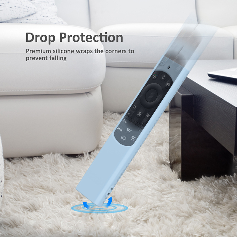 适用三星智能液晶画境电视机太阳能遥控器保护套硅胶防摔bn59系列