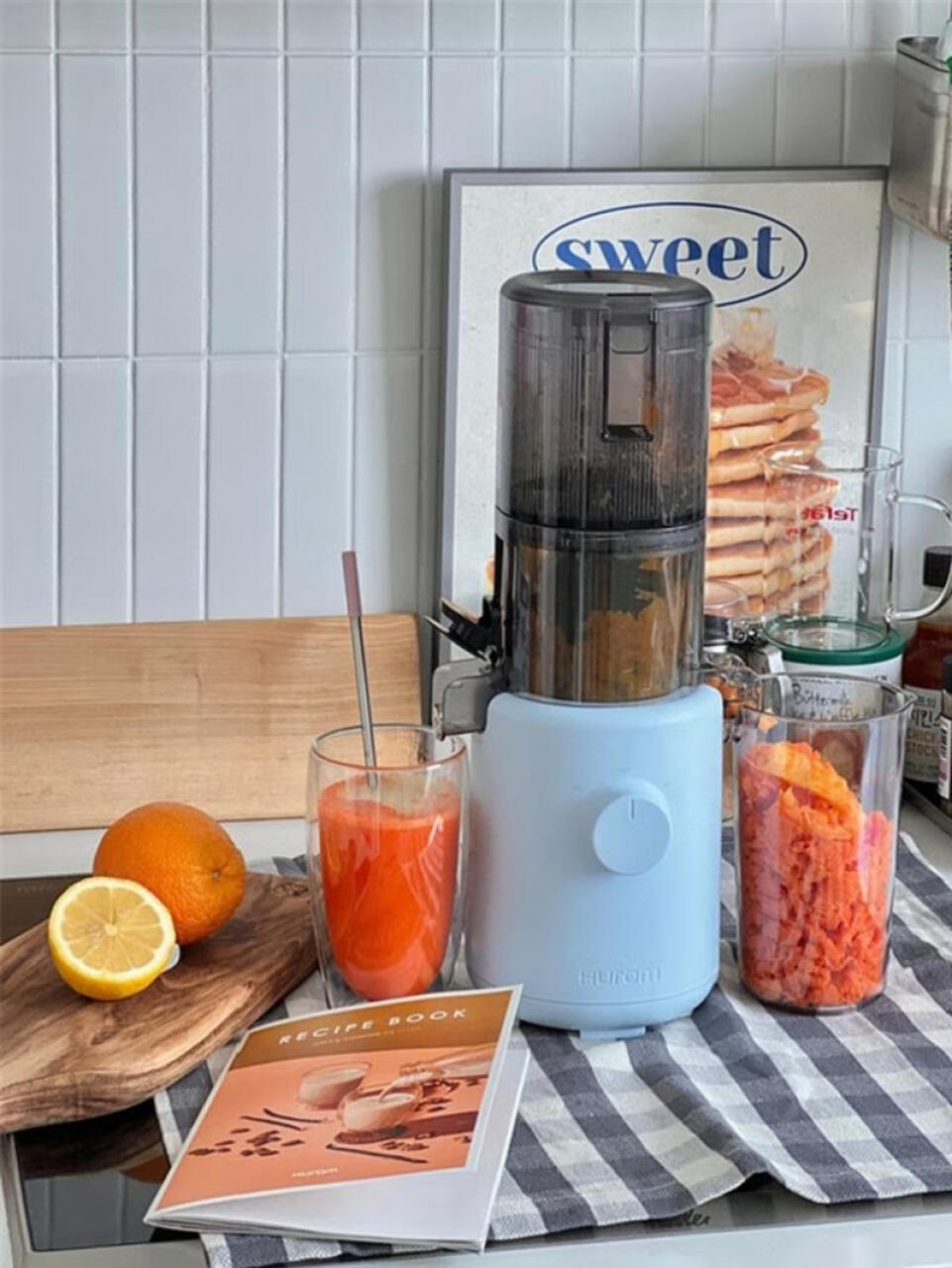 惠人原汁机H300无网大口径西芹榨汁机H320渣汁分离榨汁机M100破壁