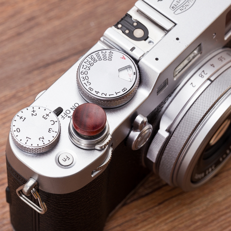 适用富士相机快门按钮XPRO3 X100V XT4 XT5 30XE4 Zf木制凹面按键