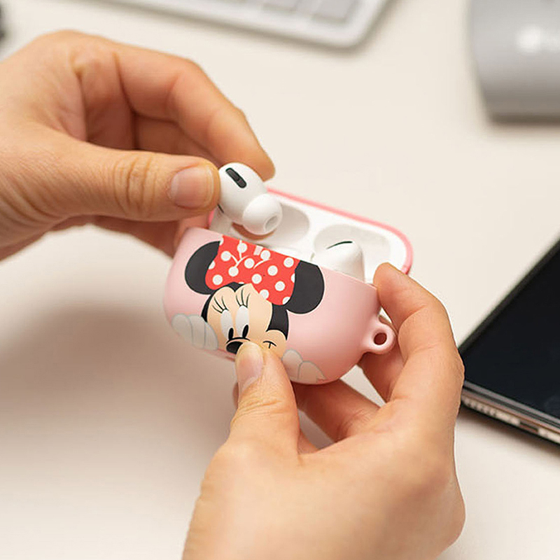 韩国迪士尼米妮米奇苹果airpods3代耳机保护套pro2代无线充电硬壳