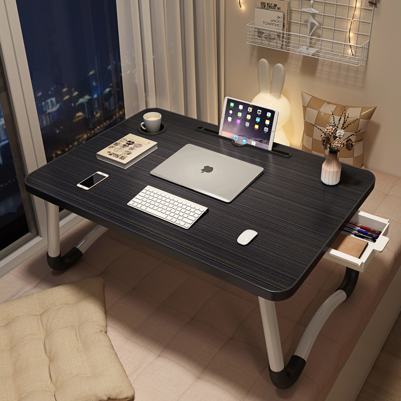 床上小桌子学生书桌学习桌可折叠桌炕桌宿舍上铺笔记本电脑桌飘窗小桌板简易简约家用写作业懒人桌儿童写字桌