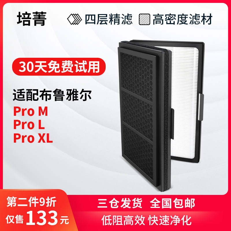 培菁适配blueair布鲁雅尔Pro M/L滤芯复合NGB升级版pro XL过滤网
