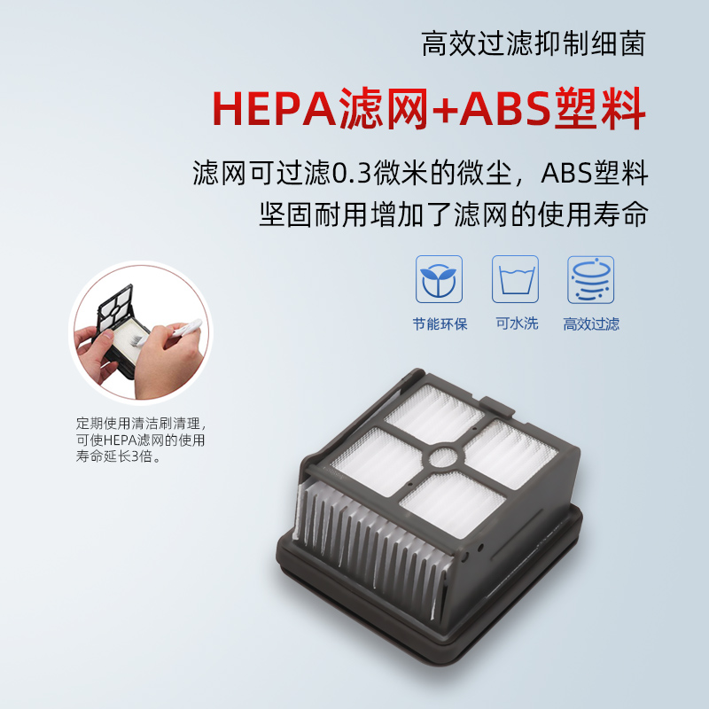 适配dreame追觅H11洗地机配件H13/M13滚刷M12/H12Proplus滤网滤芯