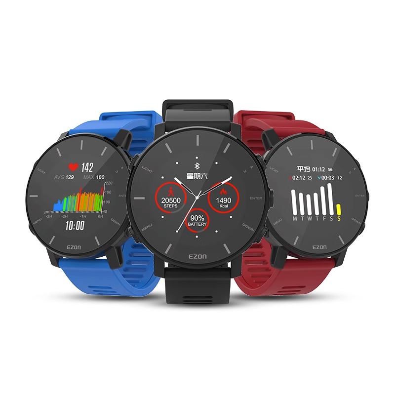 EZON宜准运动手表男心率手表户外跑步手表智能手表马拉松手表T935