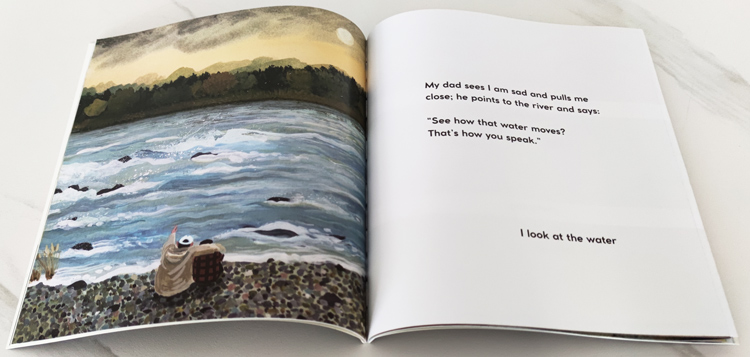 我像河流一样说话 I Talk Like a River 英文原版绘本 幼儿艺术启蒙图画故事书 Sydney Smith 施耐德家族好书奖