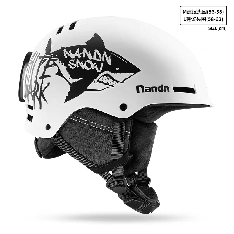 南恩NANDN单双板滑雪头盔保暖防撞雪盔雪帽男女成人滑雪装备NT30