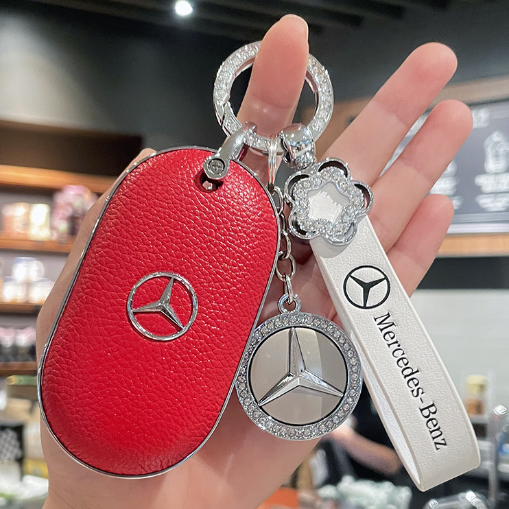 2023款新奔驰C260L钥匙套c200l新c级S级S400l车壳s450l扣包女真皮