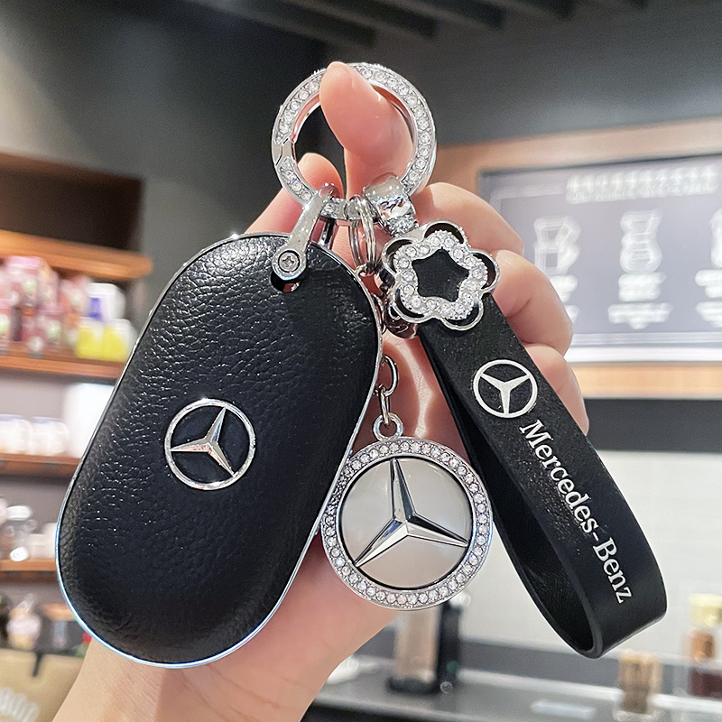 2023款新奔驰C260L钥匙套c200l新c级S级S400l车壳s450l扣包女真皮