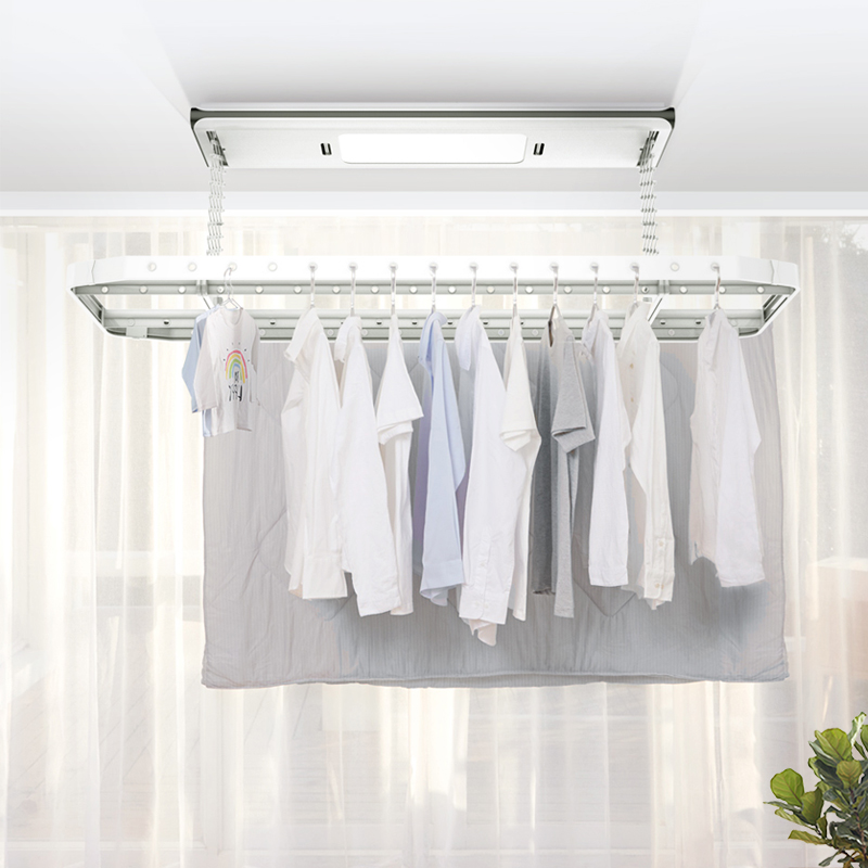 邦先生M2电动晾衣架 环型晾杆智能下置烘干升降晾衣杆接入米家APP