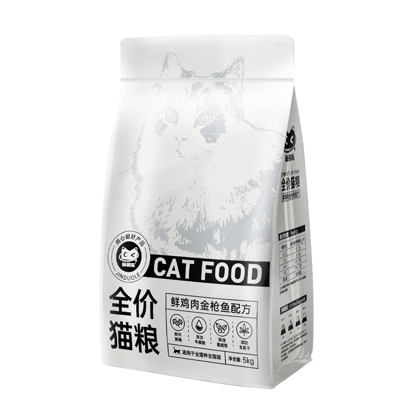 金多乐全价猫粮6/10kg成猫粮幼猫爱心流浪猫平价20斤装实惠装猫饭