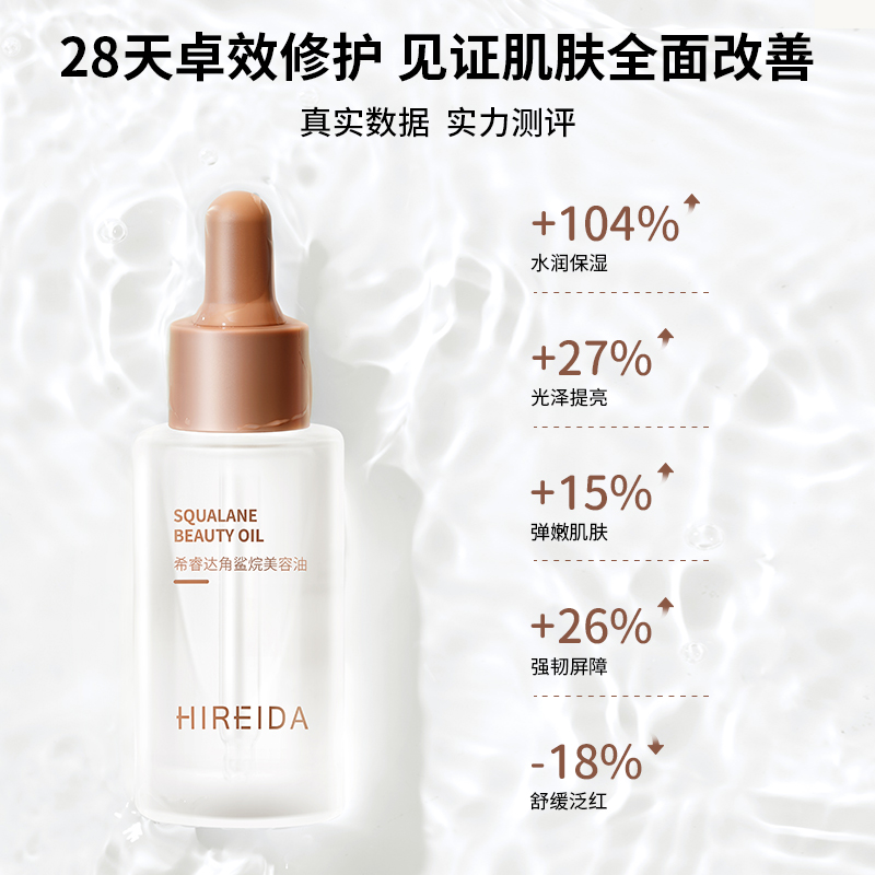 希睿达角鲨烷油3代精纯美容油 修护精华油紧致抗皱滋养保湿舒缓