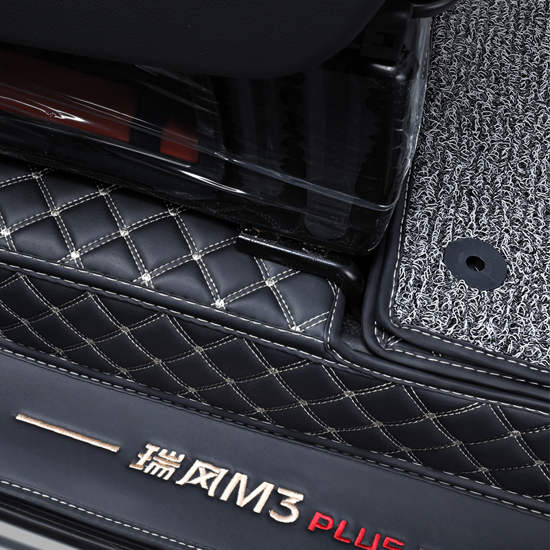 适用江淮瑞风m3脚垫m4全包围专用加长m3plus汽车商务瑞丰丝圈7座