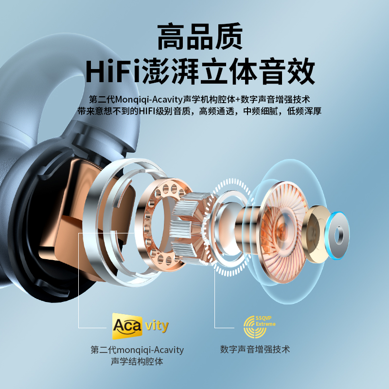 德国真骨传导蓝牙耳机不入耳挂耳式夹耳无线运动跑步护耳原装正品