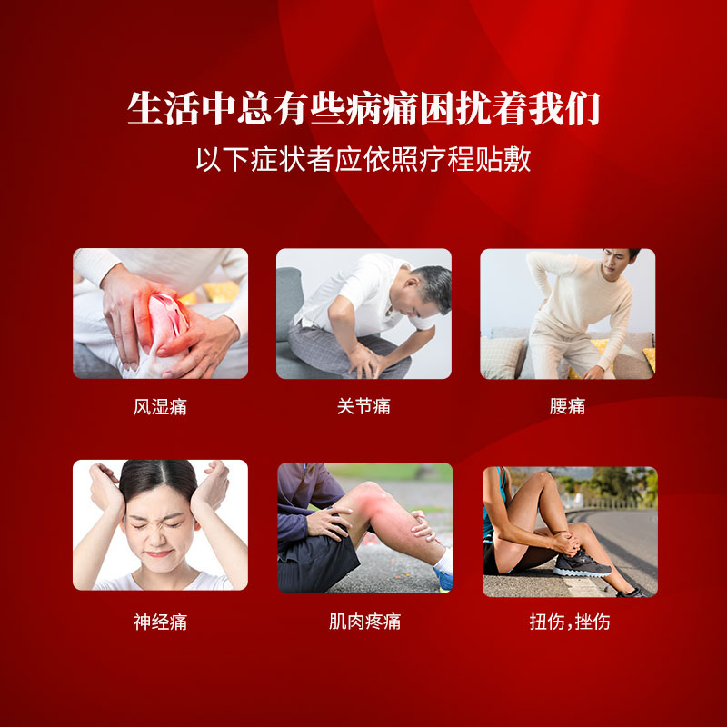 金玛神麝香壮骨10贴镇痛消炎风湿痛腰痛肌肉酸痛扭伤挫伤老虎膏药