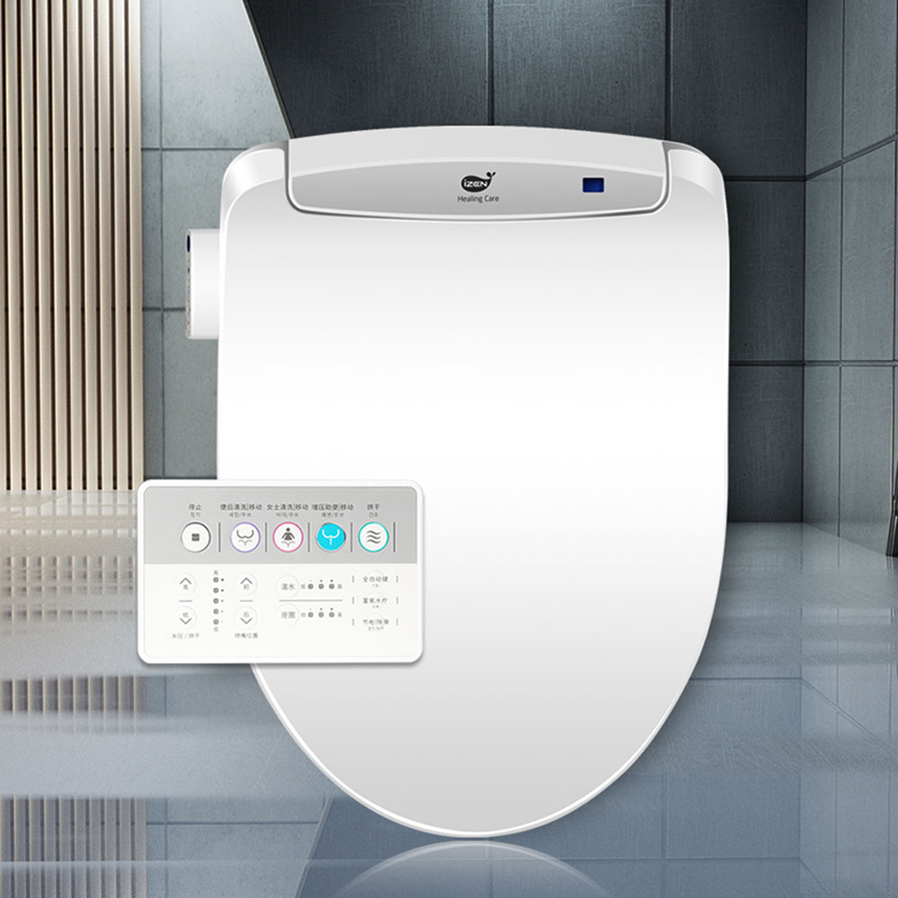 韩国izen爱真智能马桶盖F19s电动遥控D200R助便坐便器盖加热座圈